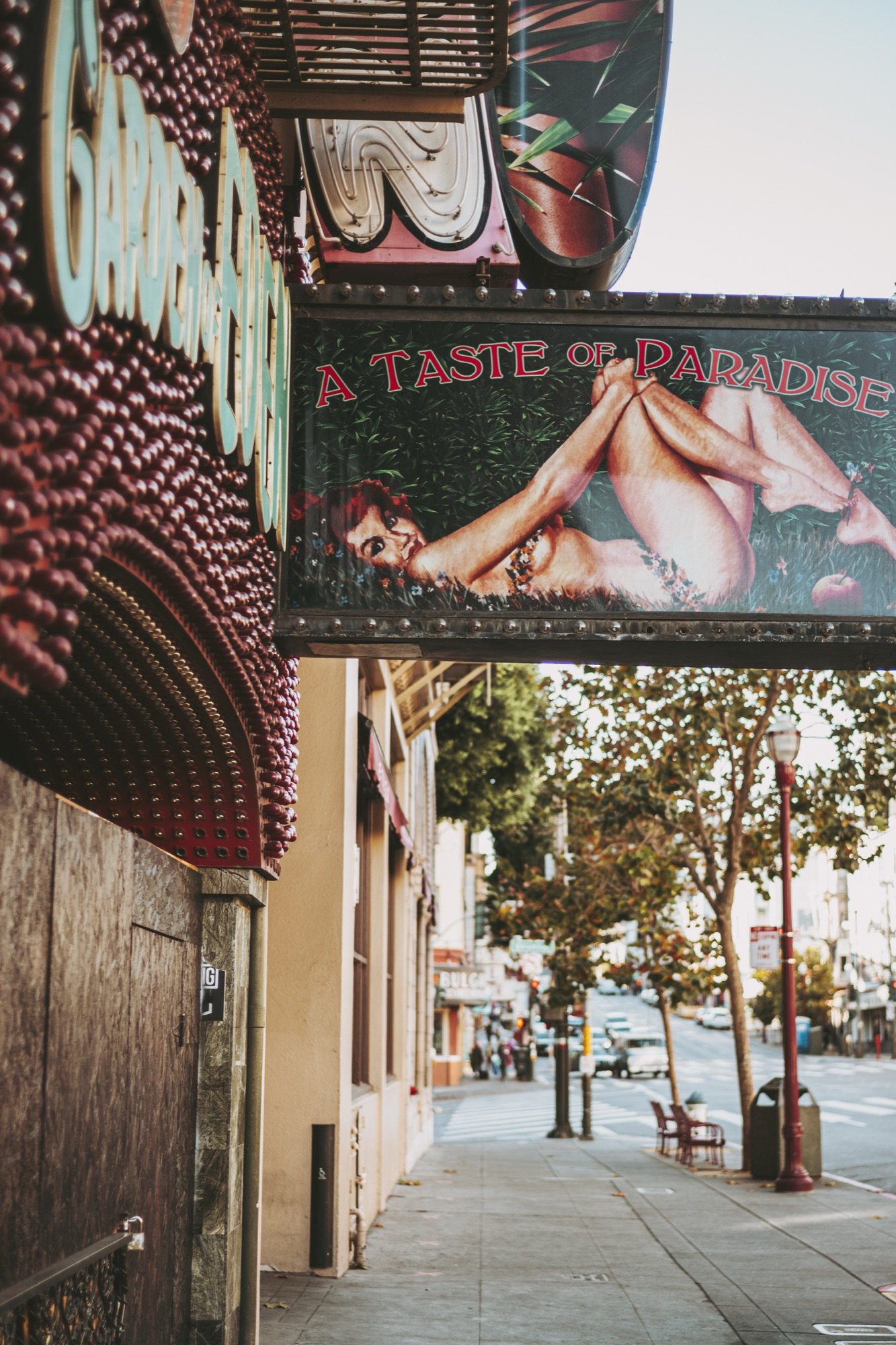 A vintage theater marquee